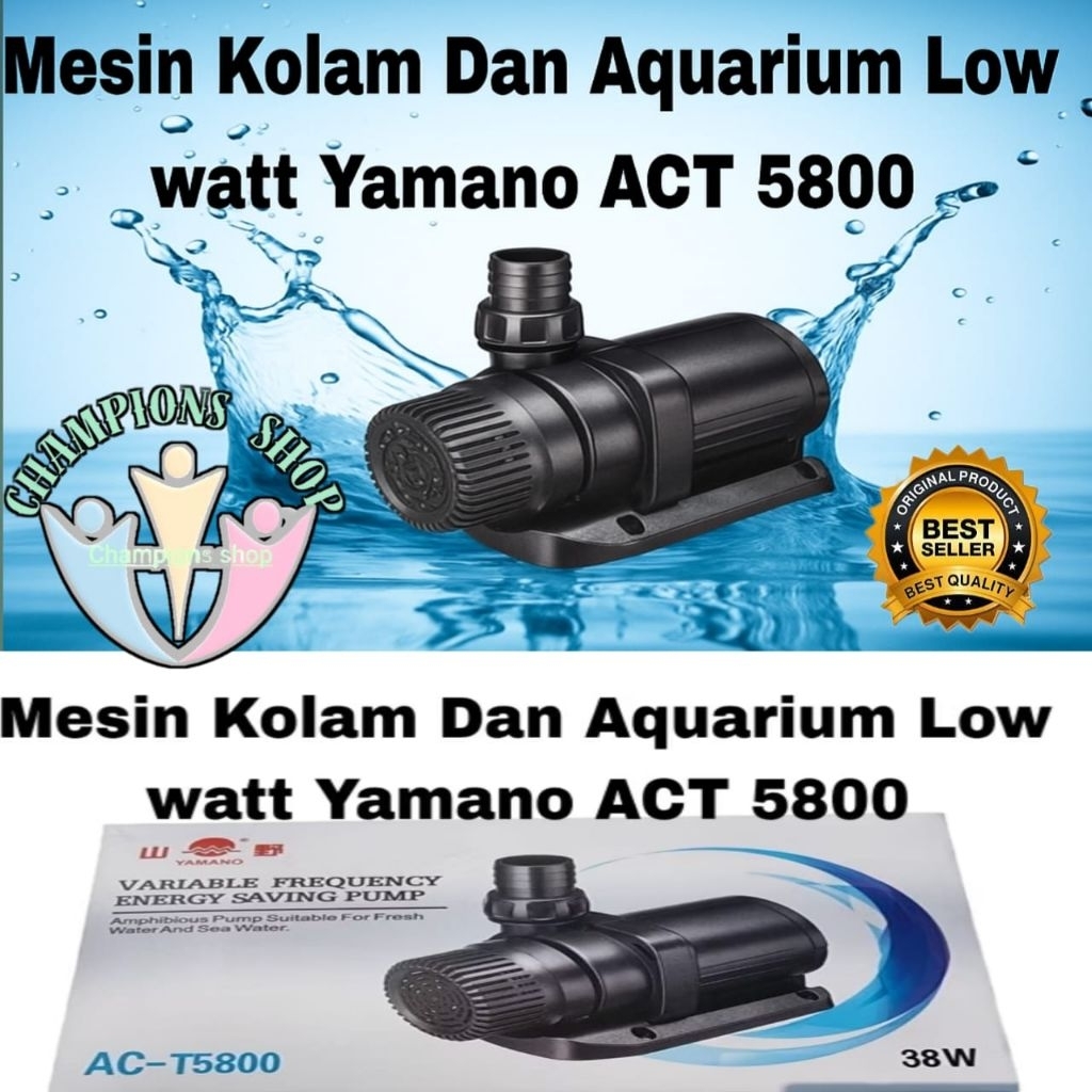 Yamano ACT 5800 mesin kolam low watt banget bisa air tawar dan laut