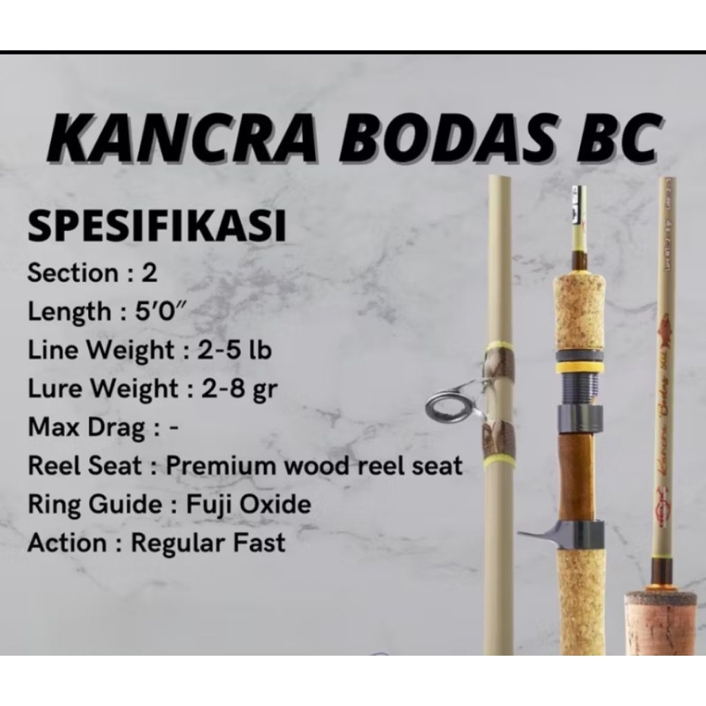 Joran BC Relix Nusantara Kancra Bodas 150 cm ( Japan Style )
