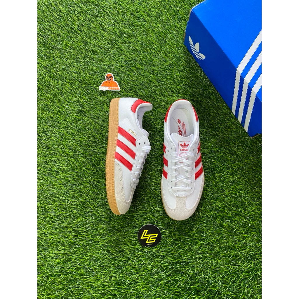 ADIDAS SAMBA OG J WHITE RED