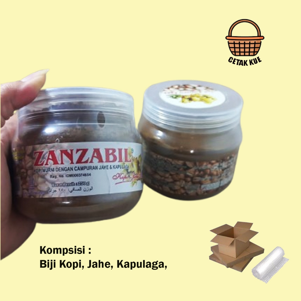 Kopi Zanzabil Penambah Stamina Rasa Kapulaga Toples Coffee Serbuk Bubuk Powder