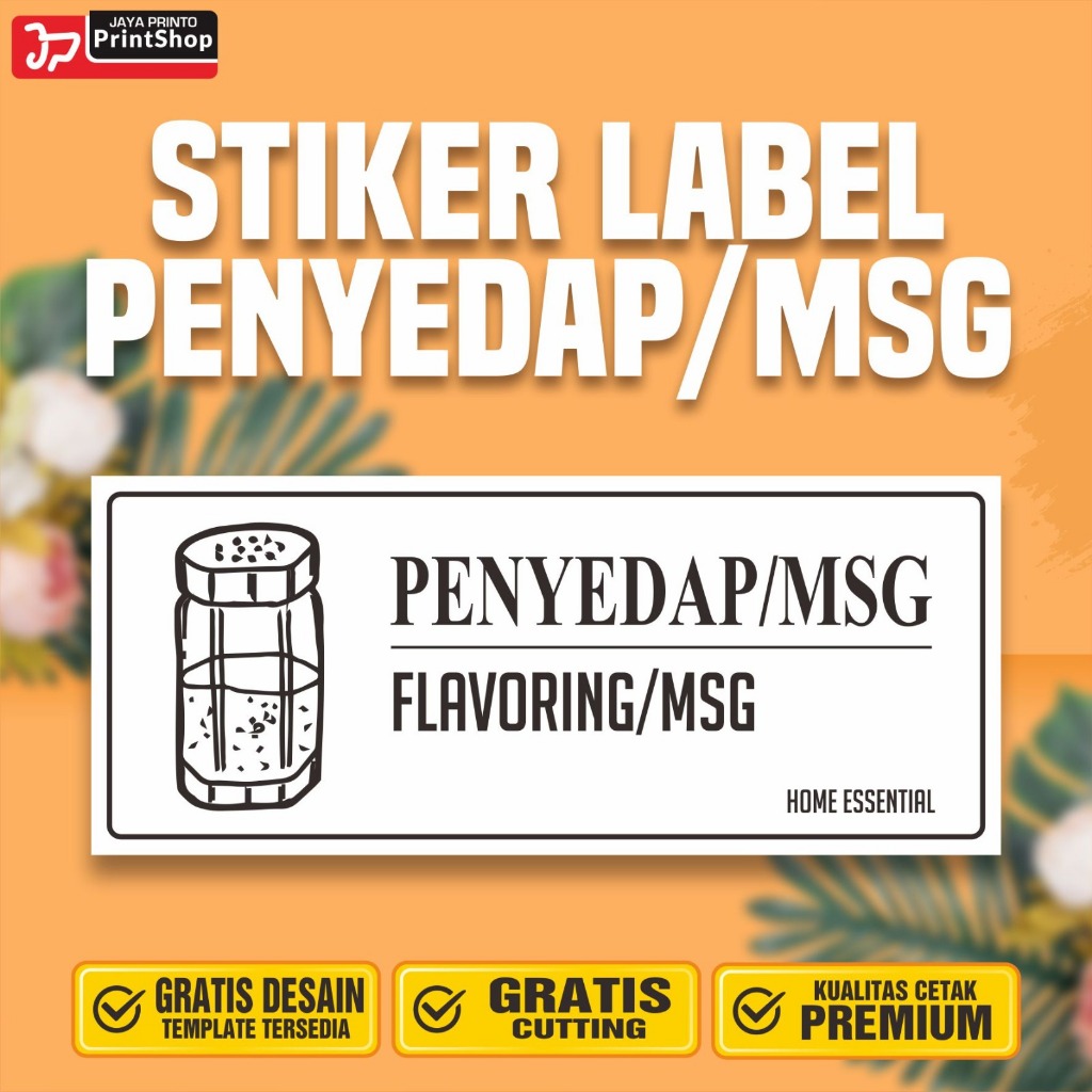 Stiker Label Bumbu Dapur Penyedap MSG Ready Tahan Air_STICKER