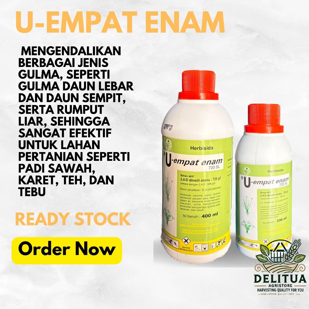 Racun Getah U-empat enam untuk campuran glifosat/parakuat