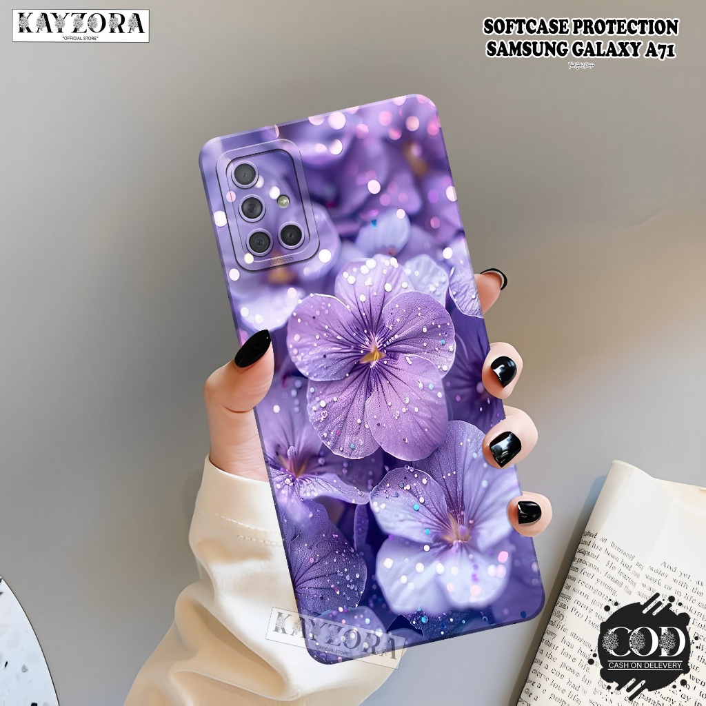 Case SAMSUNG GALAXY A71  Terbaru - KAYZORA - Fashion Case Bunga - Casing SAMSUNG GALAXY A71 - Siliko