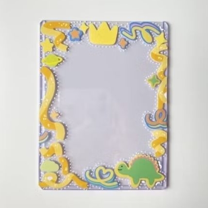 TOPLOADER DECO ID HOLDER DECO DEKORASI PHOTOCARD PC BTS NCT SVT KPOP YELLOW DINO