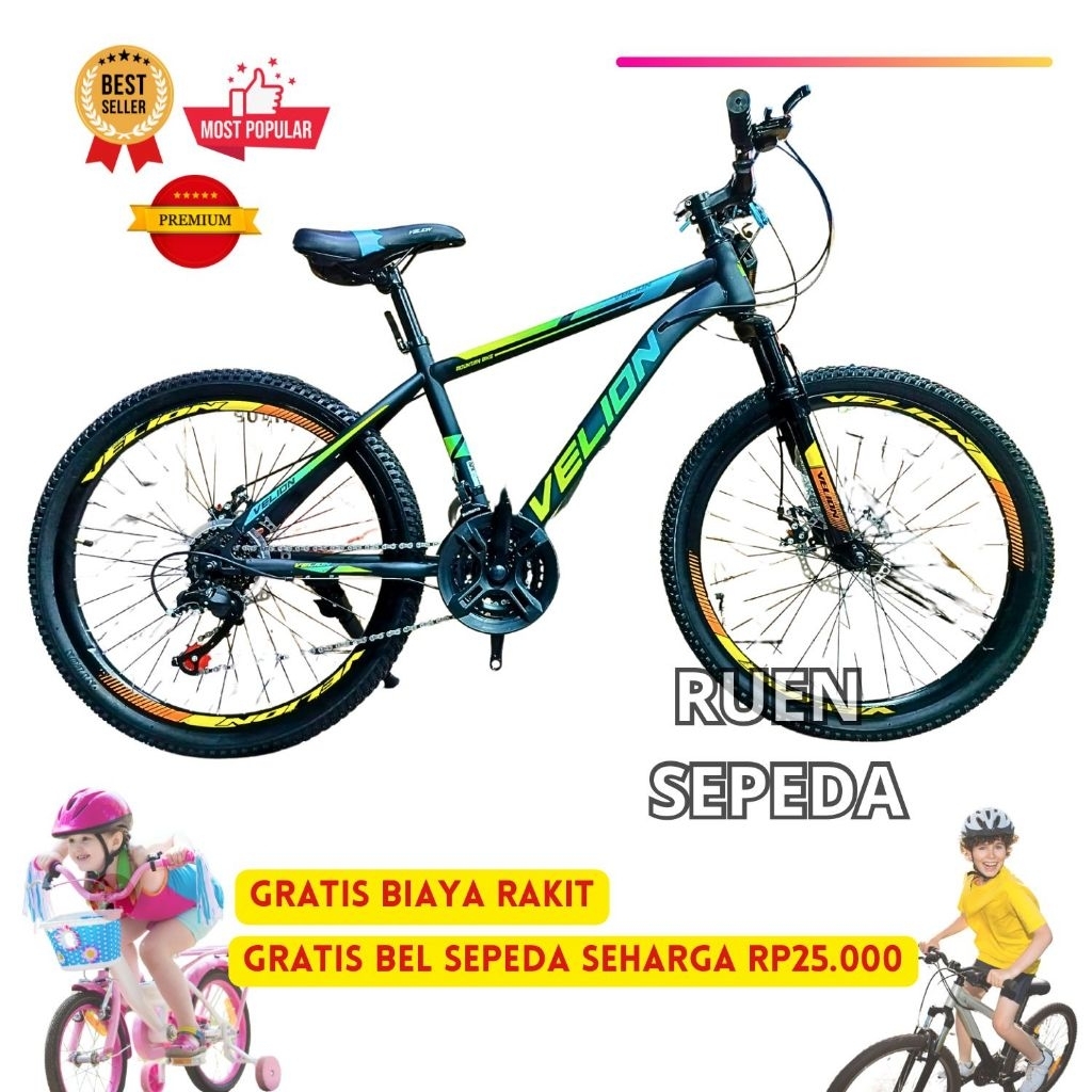 Sepeda MTB Sepeda Gunung Mountain Bike Velion 24 Inch Cakram