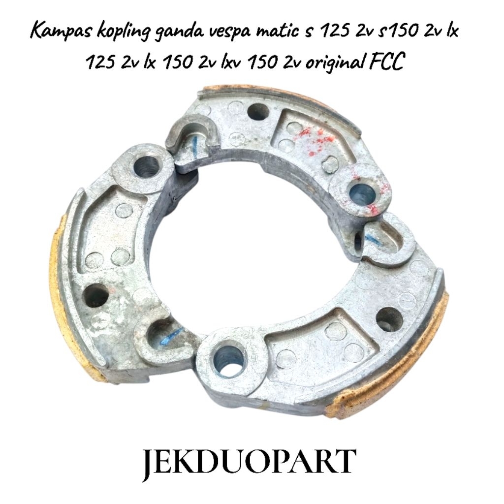 Kampas kopling ganda vespa matic s 125 2v s150 2v lx 125 2v lx 150 2v lxv 150 2v original FCC