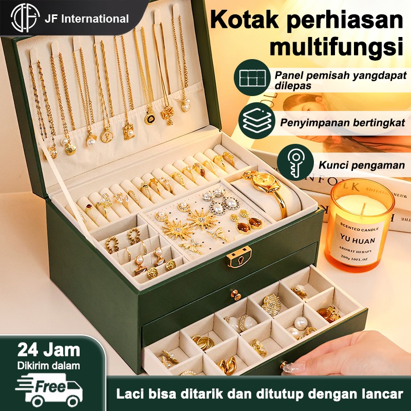 Kotak Perhiasan/Tempat Perhiasan/Kotak penyimpanan/Kotak Penyimpanan Perhiasan Serbaguna
