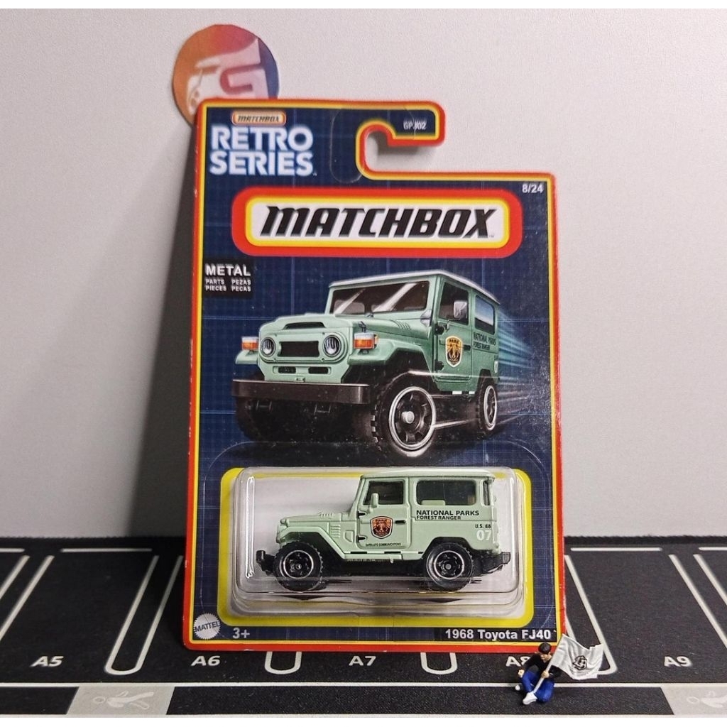 matchbox retro series 1968 toyota fj40 national park forest ranger