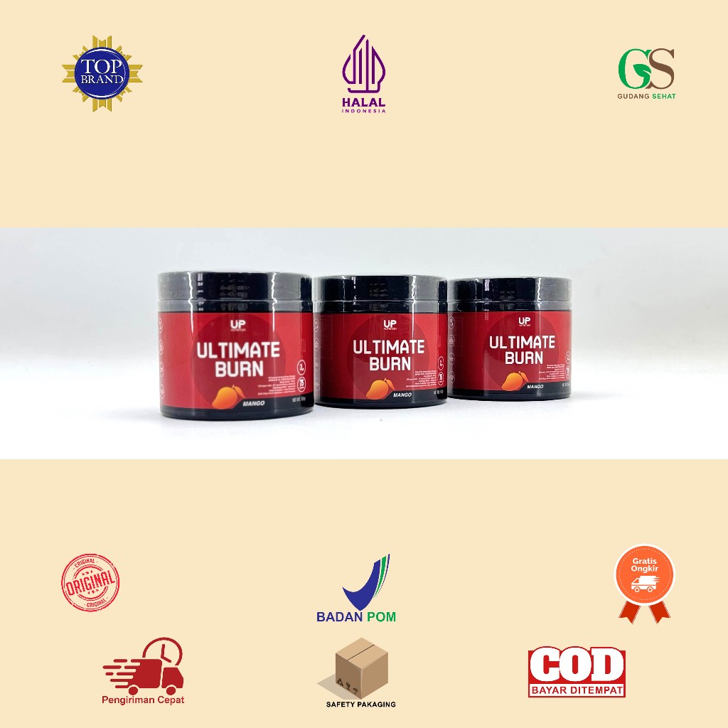 Manado Up Nutrition Ultimate Burn 150 Gram/75 Serving Fat Burner