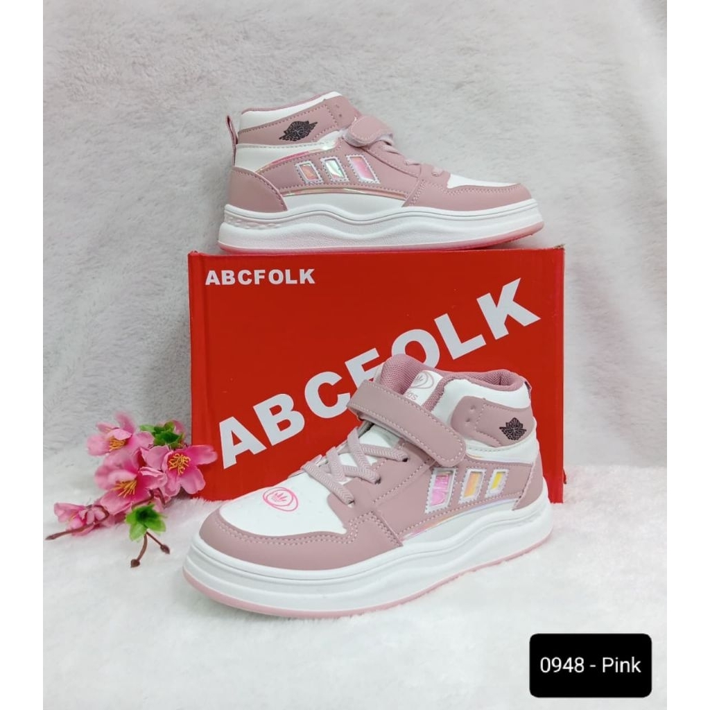 SEPATU CASUAL SNEAKER PINK (BOT) ANAK TANGGUNG CEWEK IMPORT KEKINIAN LEMBUT DAN RINGAN