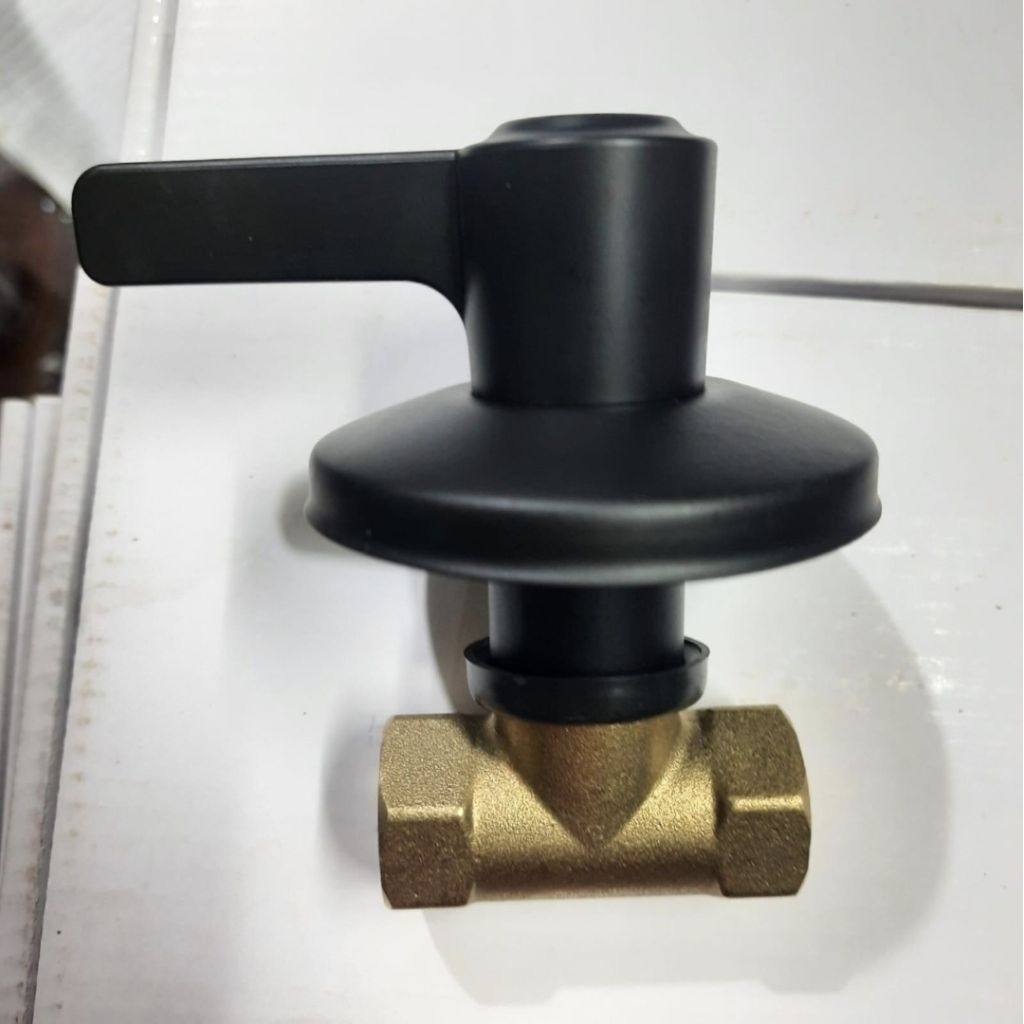Stop Kran Tanam Hitam / Kran Woll Shower Tanam Kuningan
