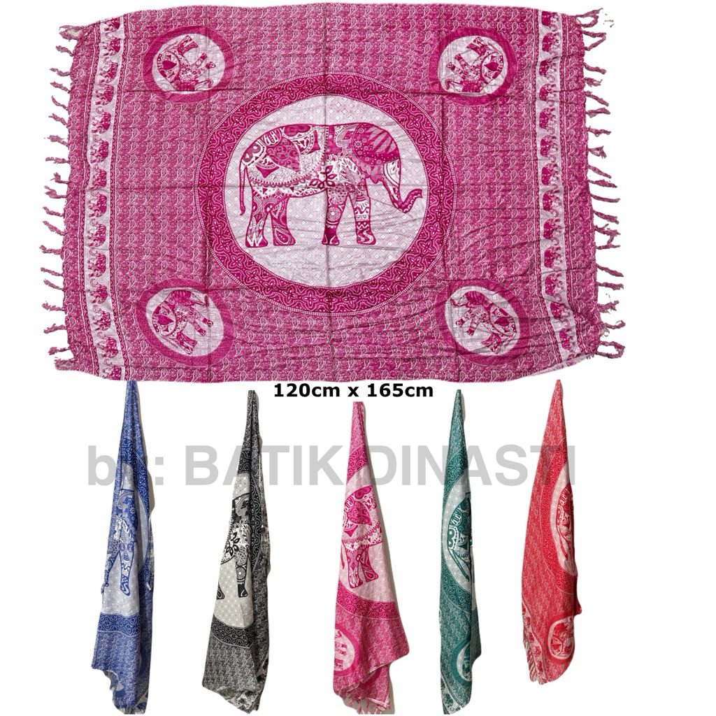 Sarung Pantai/Kain Bali Motif Gajah Bulat