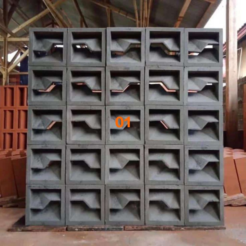 Roster minimalis 2 sisi / Roster beton 2 muka