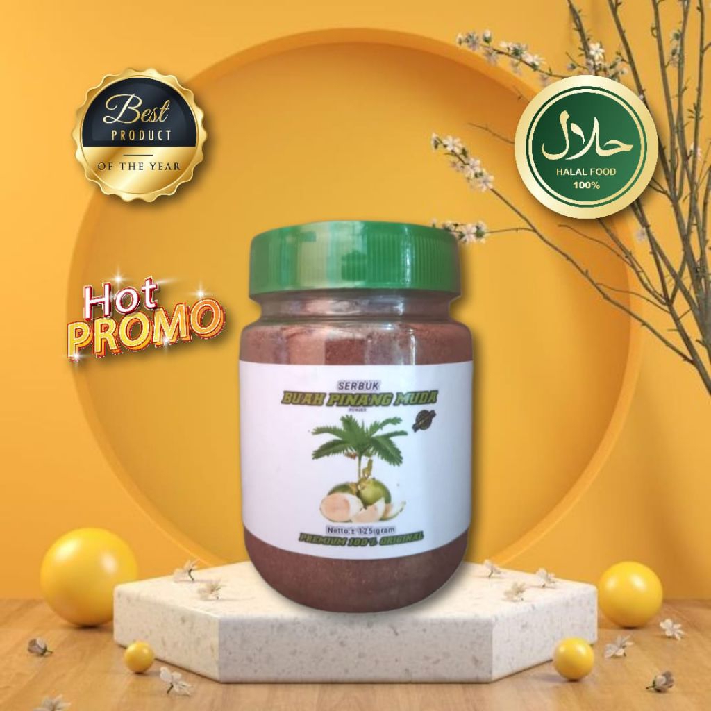 PROMO!! SERBUK BUAH PINANG MUDA 100% asli original penambah setamina pria