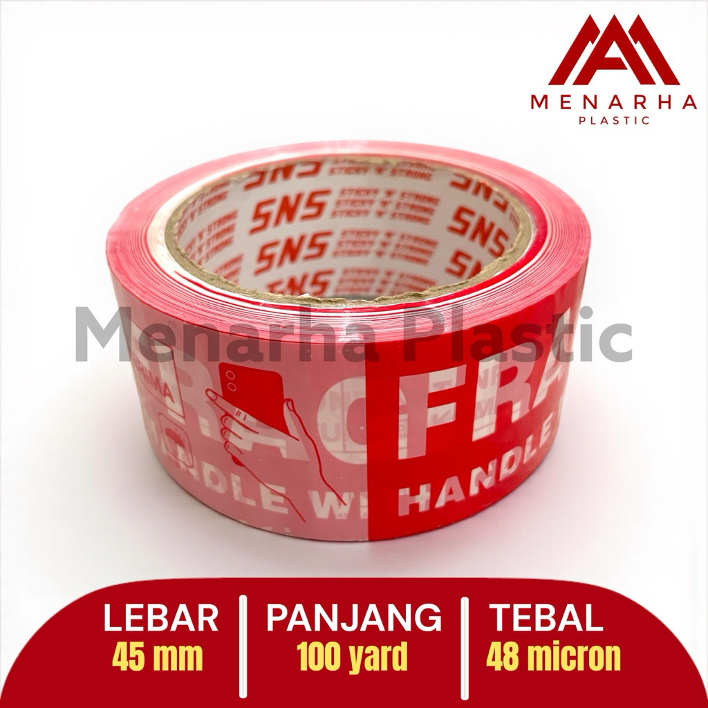 Lakban Fragile Unboxing / Lakban Segel Jangan Dibanting 100 Yard