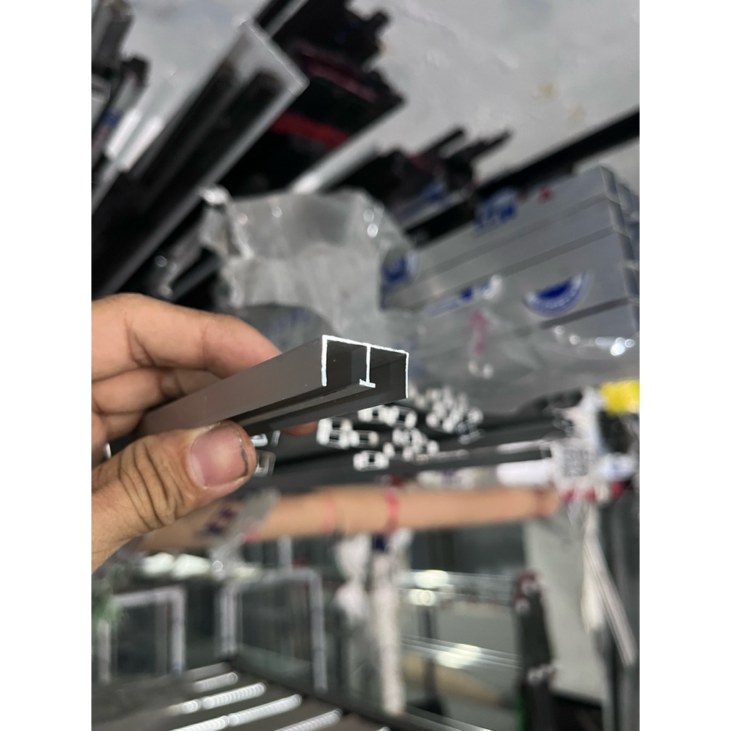 Rel Aluminium M 2 Jalur Rell Pintu Kolong meja Dapur Sliding 100cm