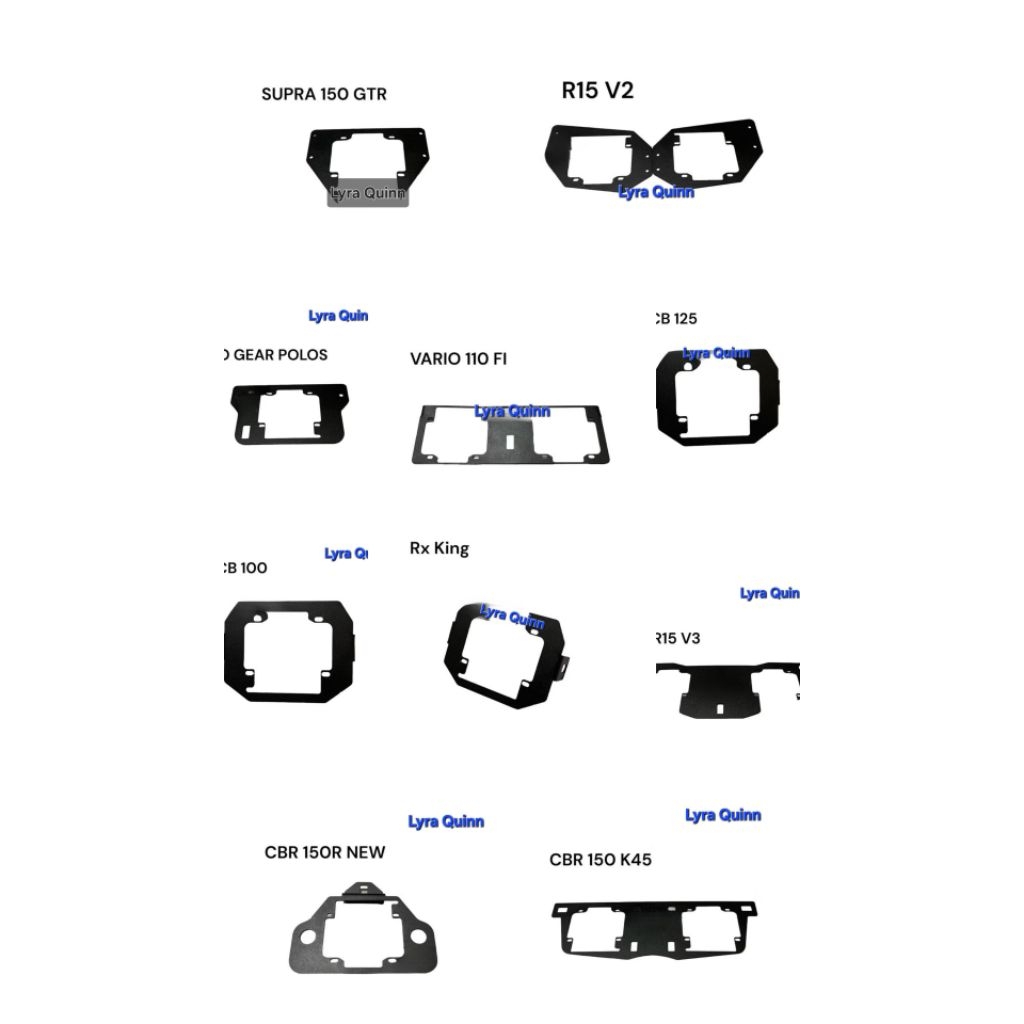 BRECKET BRACKET DUDUKAN LAMPU PROJIE BILED HID 2,5 inchi Rx King Cbr 150R New Cbr 150 K45 Cbr 250RR 