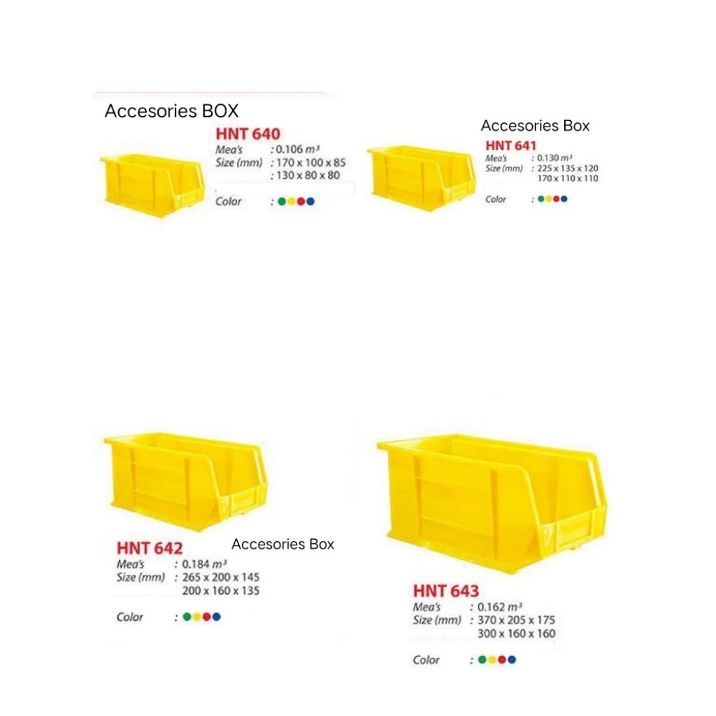 Accesories BOX HANATA (HNT 640,641,642,643) /pc