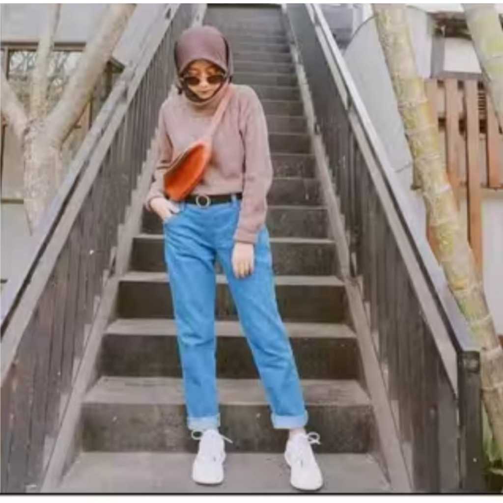 Celana jeans Boyfriends,Celana jeans cewek kekinian,celana jeans premium murah