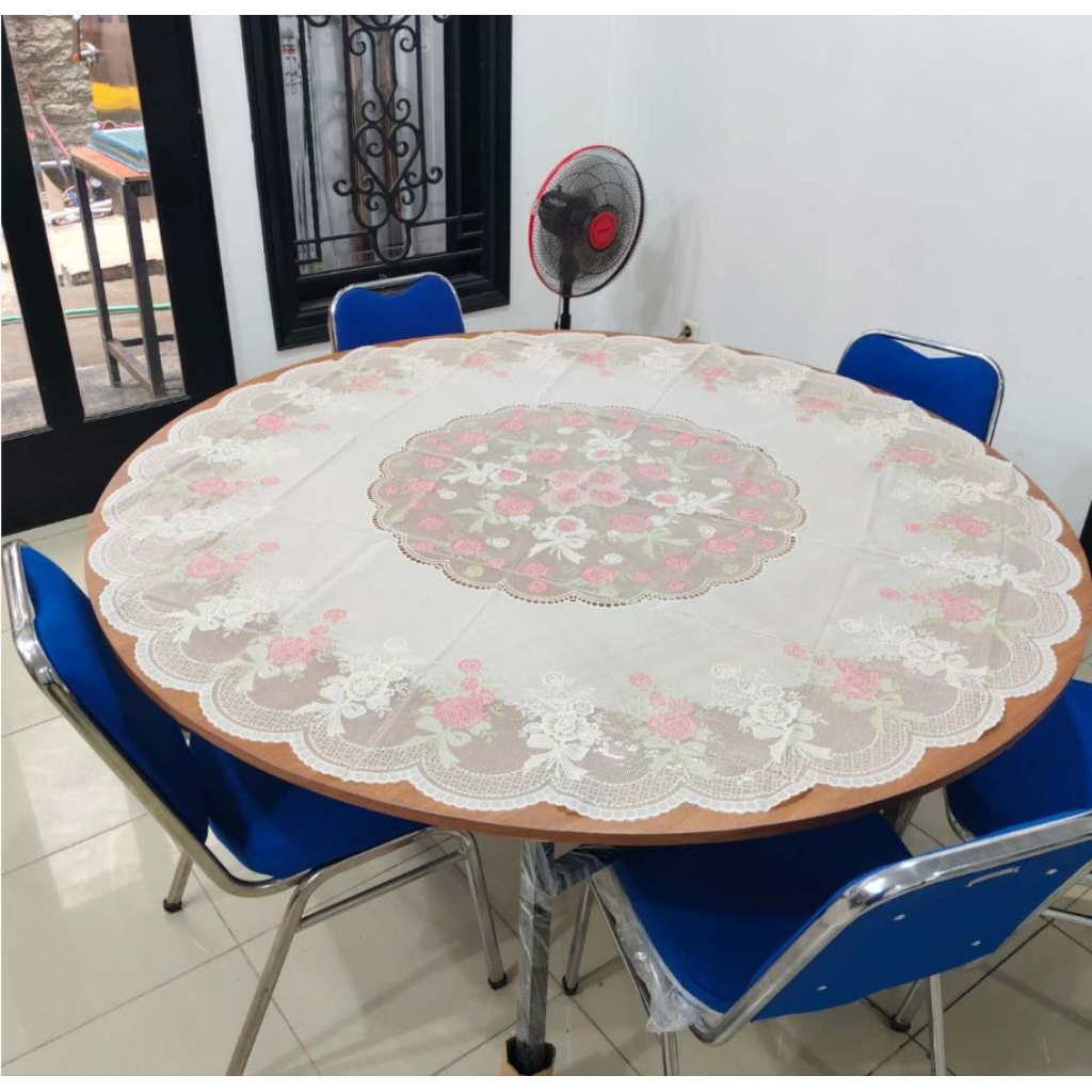 Meja Lipat Round table D180 Tinggi 75 Standar Hotel Ballrom