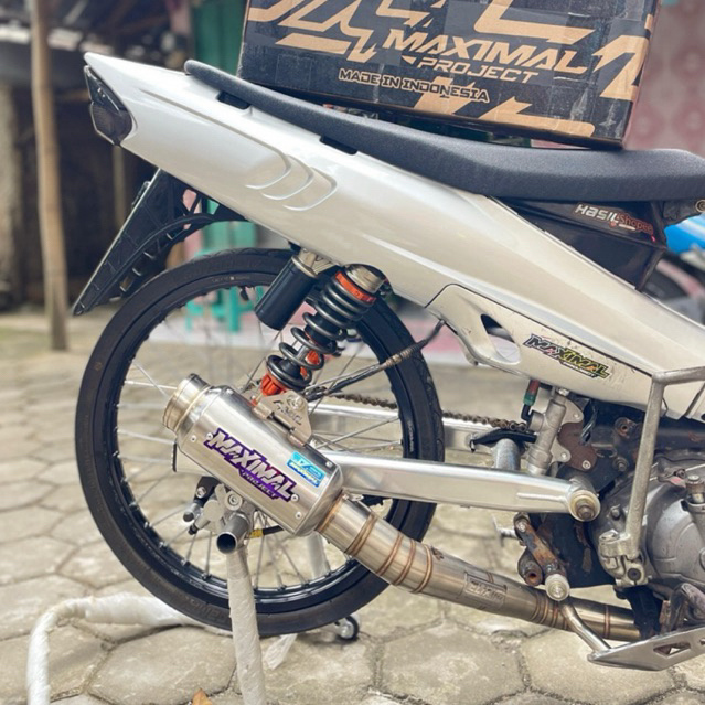 Knalpot Racing Maximal Project Tipe Shorty Leheran Kolong Jupiter Z Vega R Vega old Vega zr