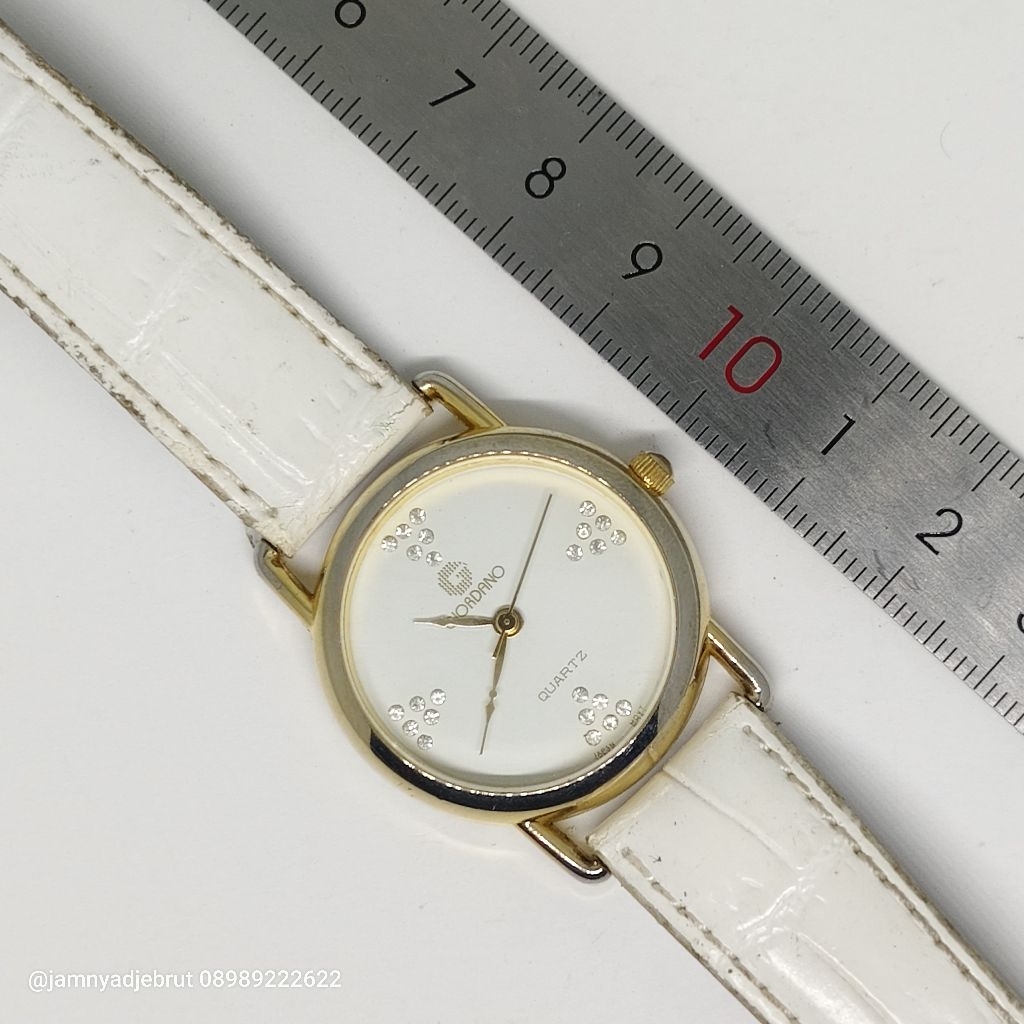 Jam Giordano White Gold Ladies Vintage Bekas