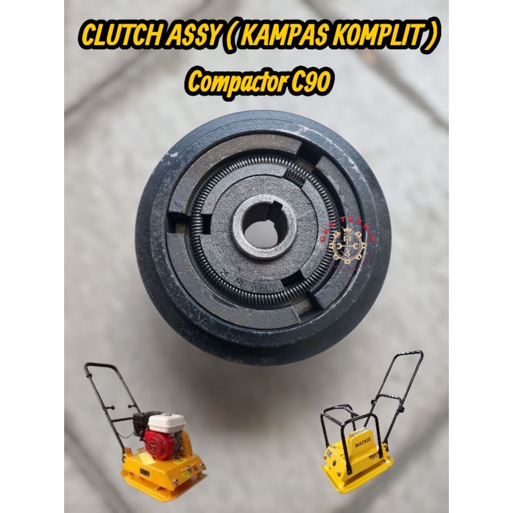 Clutch Assy ( Kampas Kopling ) Komplit Compactor C90 / Stamper Kodok C90