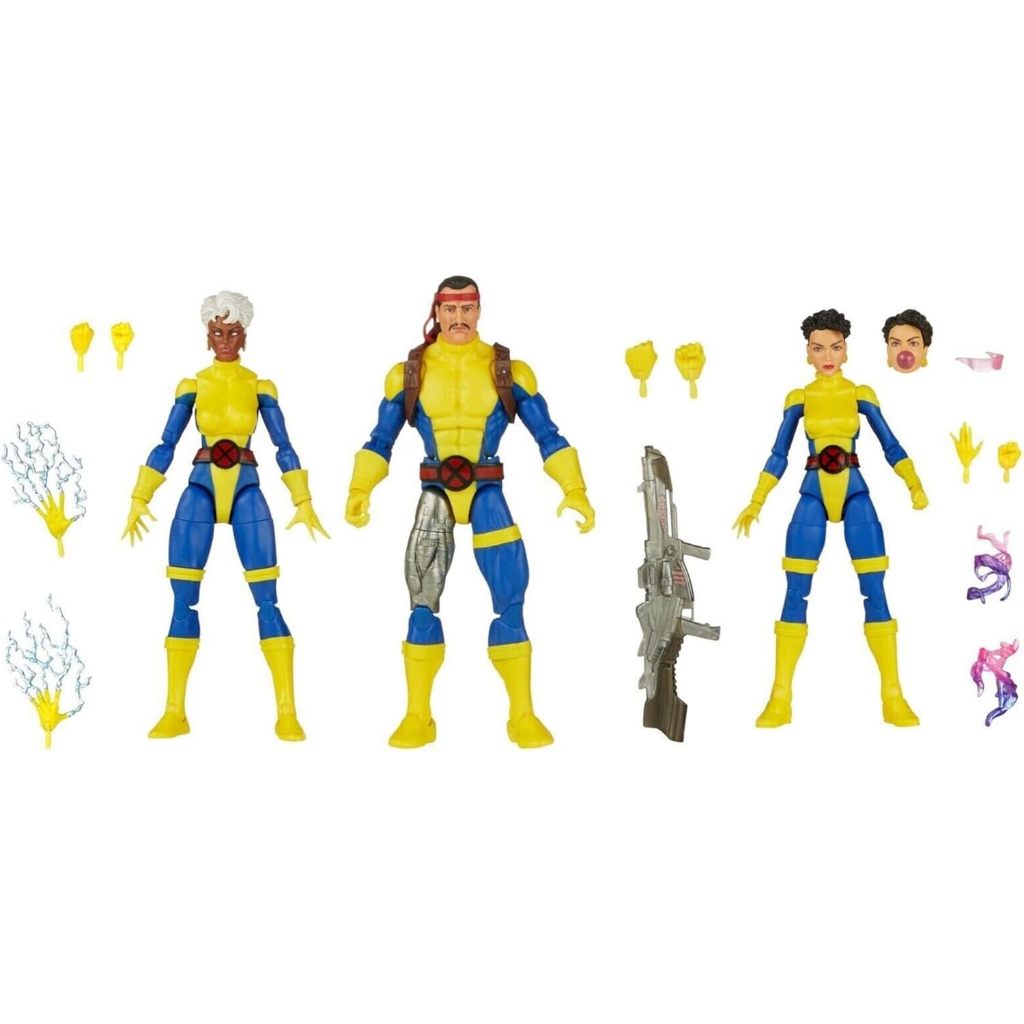 Marvel Legends Series Forge, Storm, & Jubilee X-Men 60th Anniversary Action Figure Set