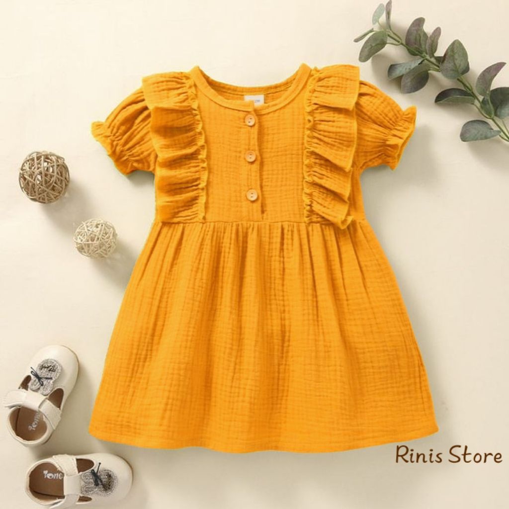 (Gratis Ongkir) Dress Anak Perempuan 1-6 Tahun - AMIRA DRESS - Dress Terbaru - 100% Original - Blous