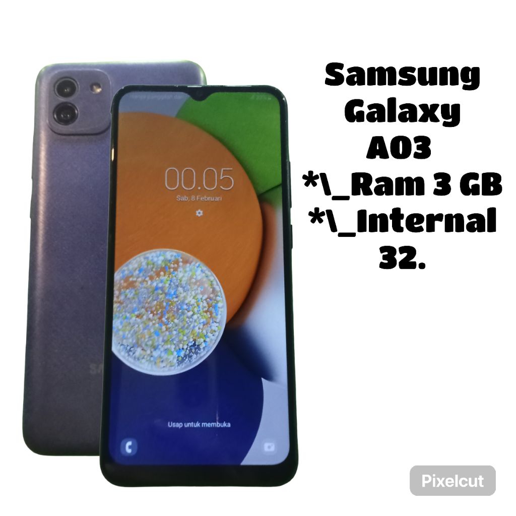 Samsung Galaxy A03S Ram 3/32Gb.Hp murah siap pake