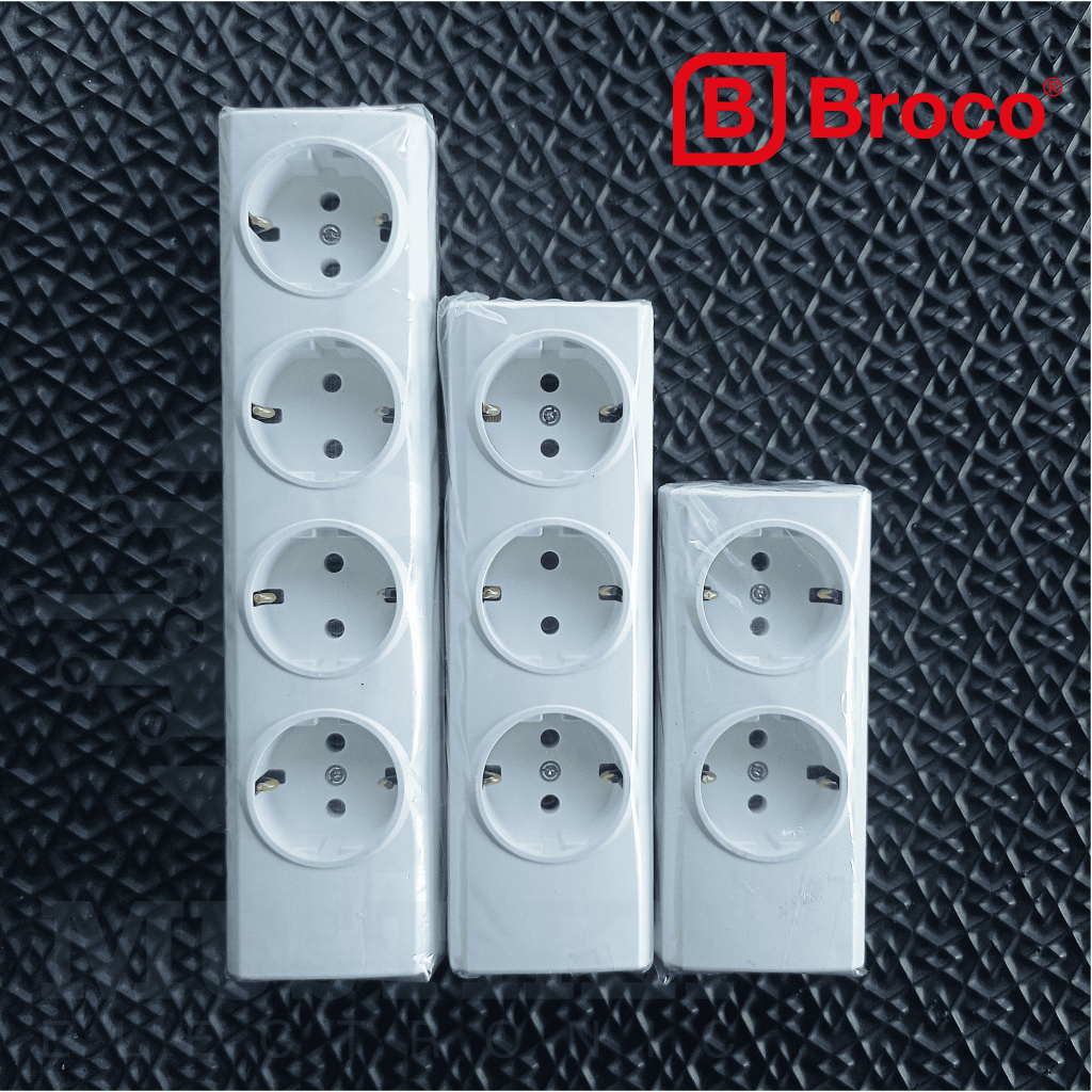 Terminal broco 2,3,4 lubang colokan listrik broco isi 2,3,4 lubang