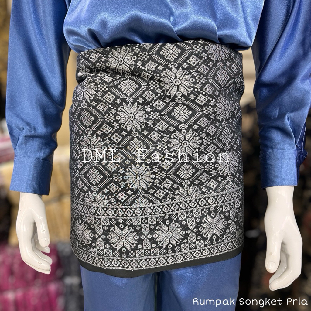 Songket Pria / Rumpak Melayu / Songket Samping Melayu / Kain Songket Samping Pria
