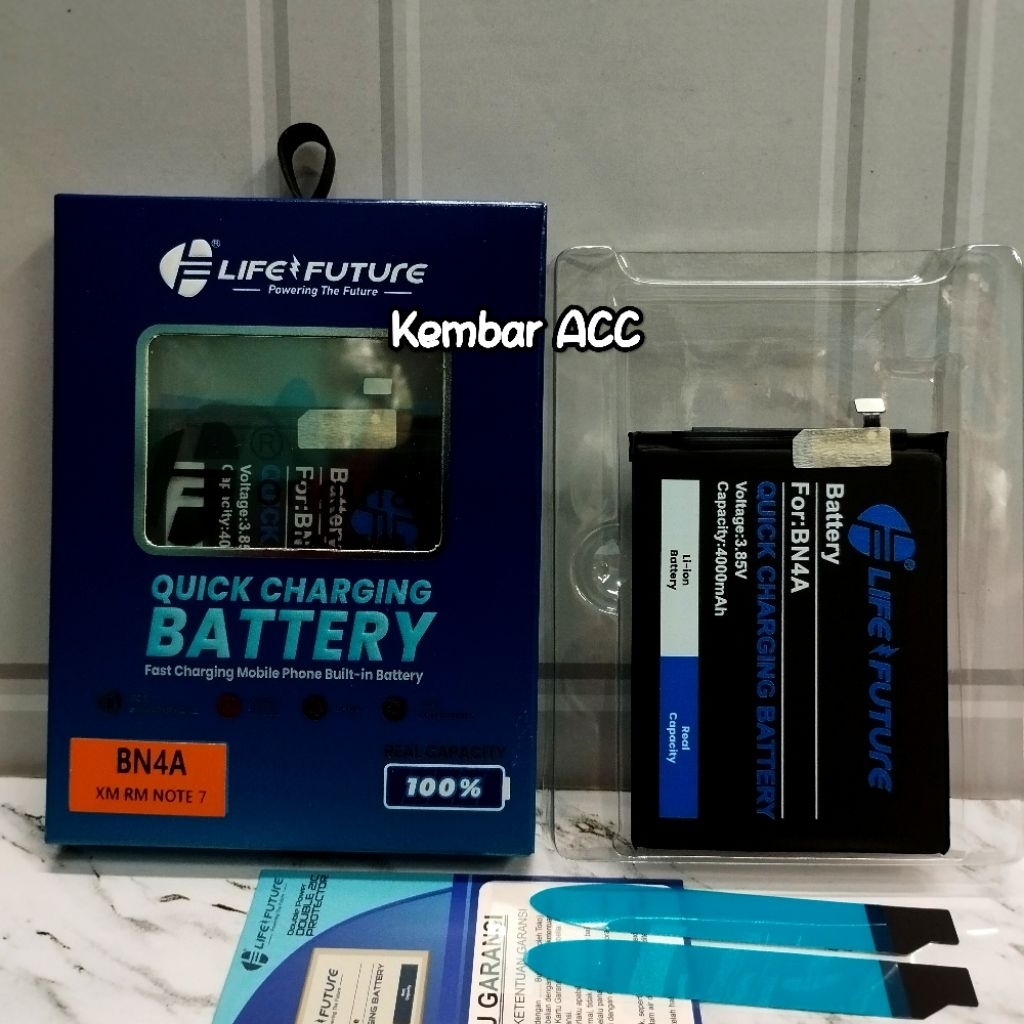 LF ~ Baterai BN4A/ BN 4A Xiomi Redmi Note 7 Batrai Batre Life Future Dobel Power