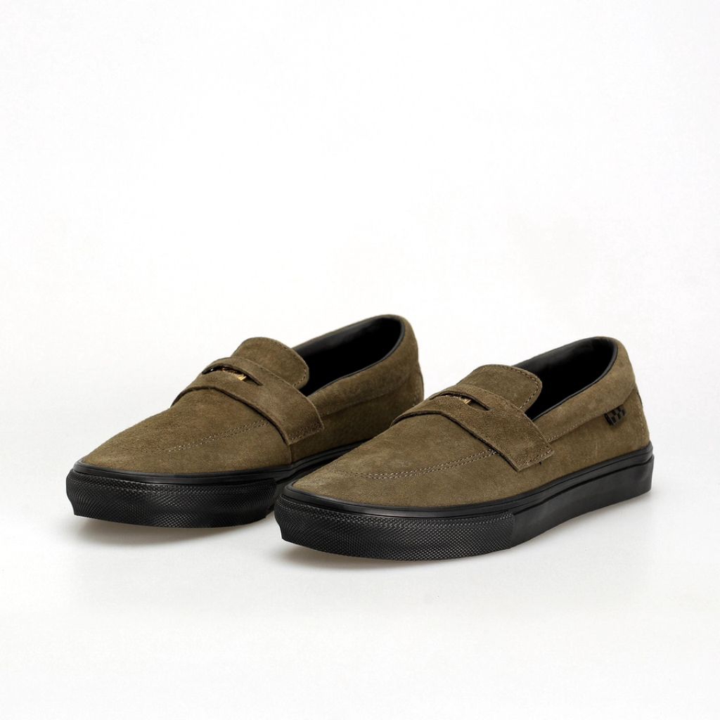 VANS SLIP ON SKATE STYLE 53 X BEATRICE DOMOND DARK OLIVE ORIGINAL100%