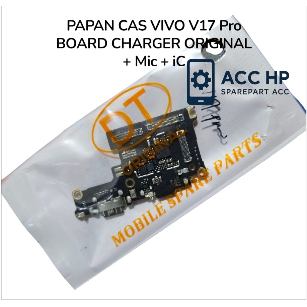 Flexibel Charger Konektor Cas Vivo V17 Pro Original Full Komponen ORI