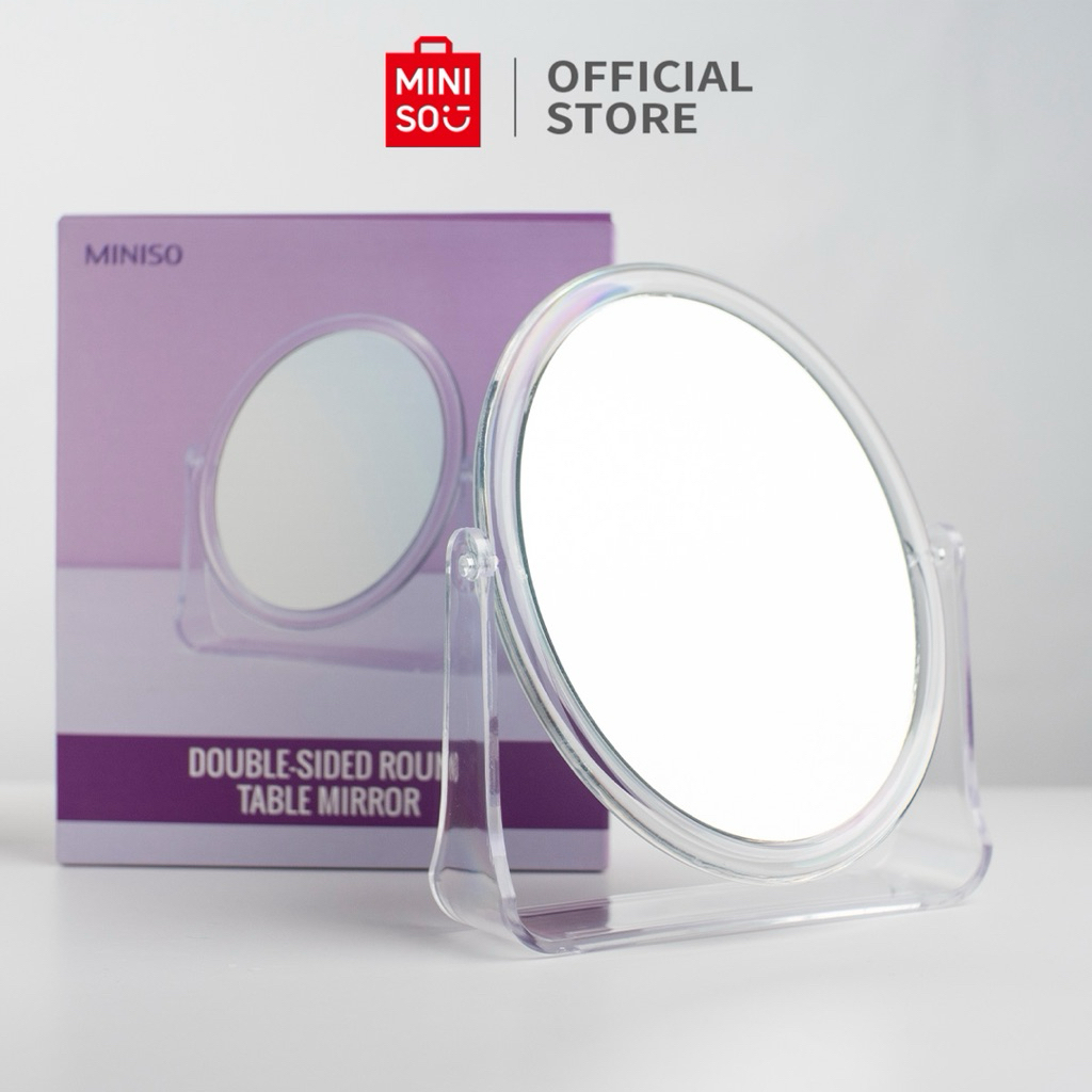 COD Kaca Cermin MINISO Cermin Dua Sisi Doubleside Mirror Miniso Cermin Bulat Cermin Kotak Cermin Ber