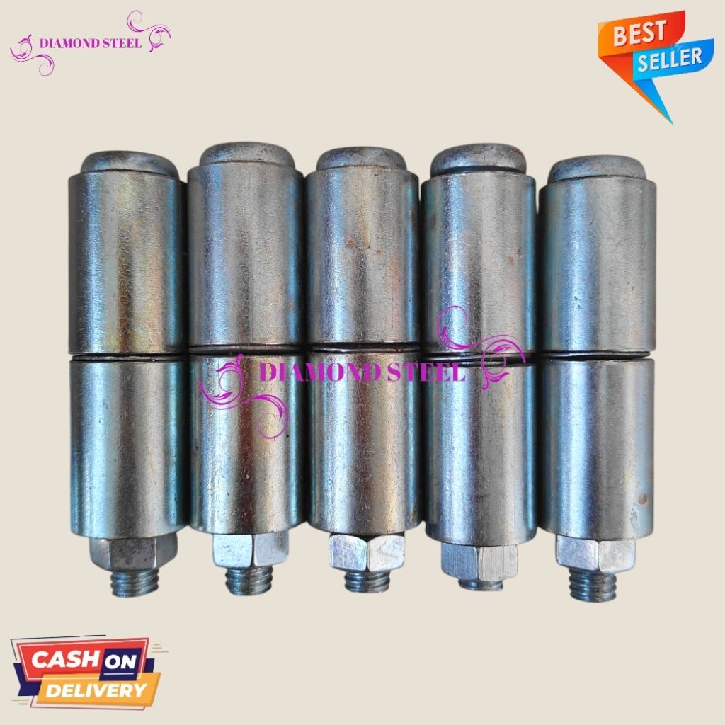 ENGSEL TENGAH POLOS  HANDERSON AS RONISER 12MM ENGSEL PINTU LIPAT/ PAGER FULL BESI TEBAL