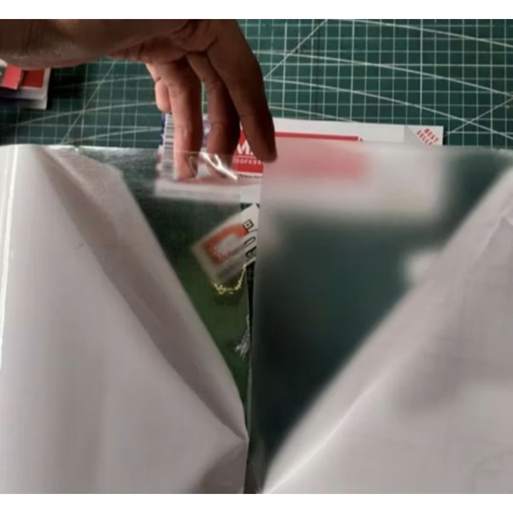 maxdecal stiker skotlet putih transparant matt/doff harga permeter