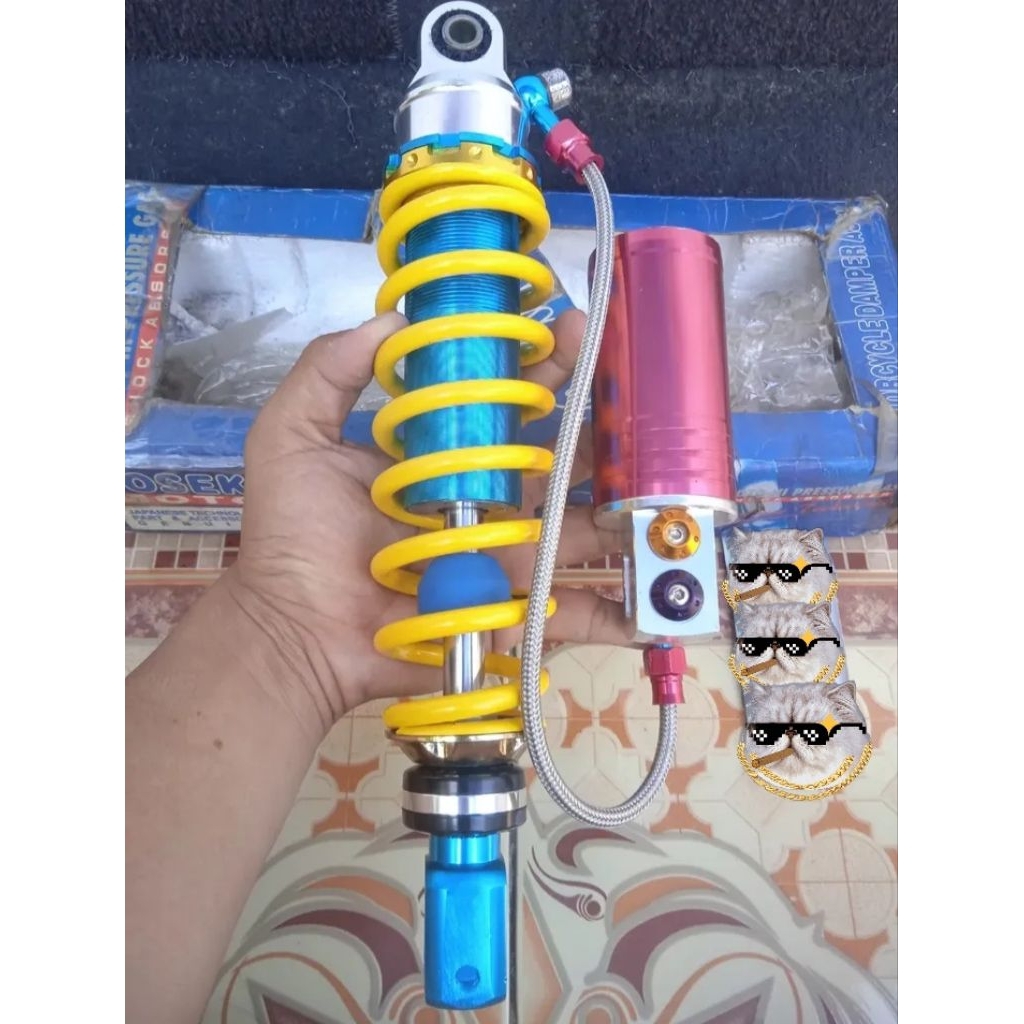 Shock tabung pisah original Yosekimoto Japan Uk 320mm matic mio Fino soul beat Scoopy Vario