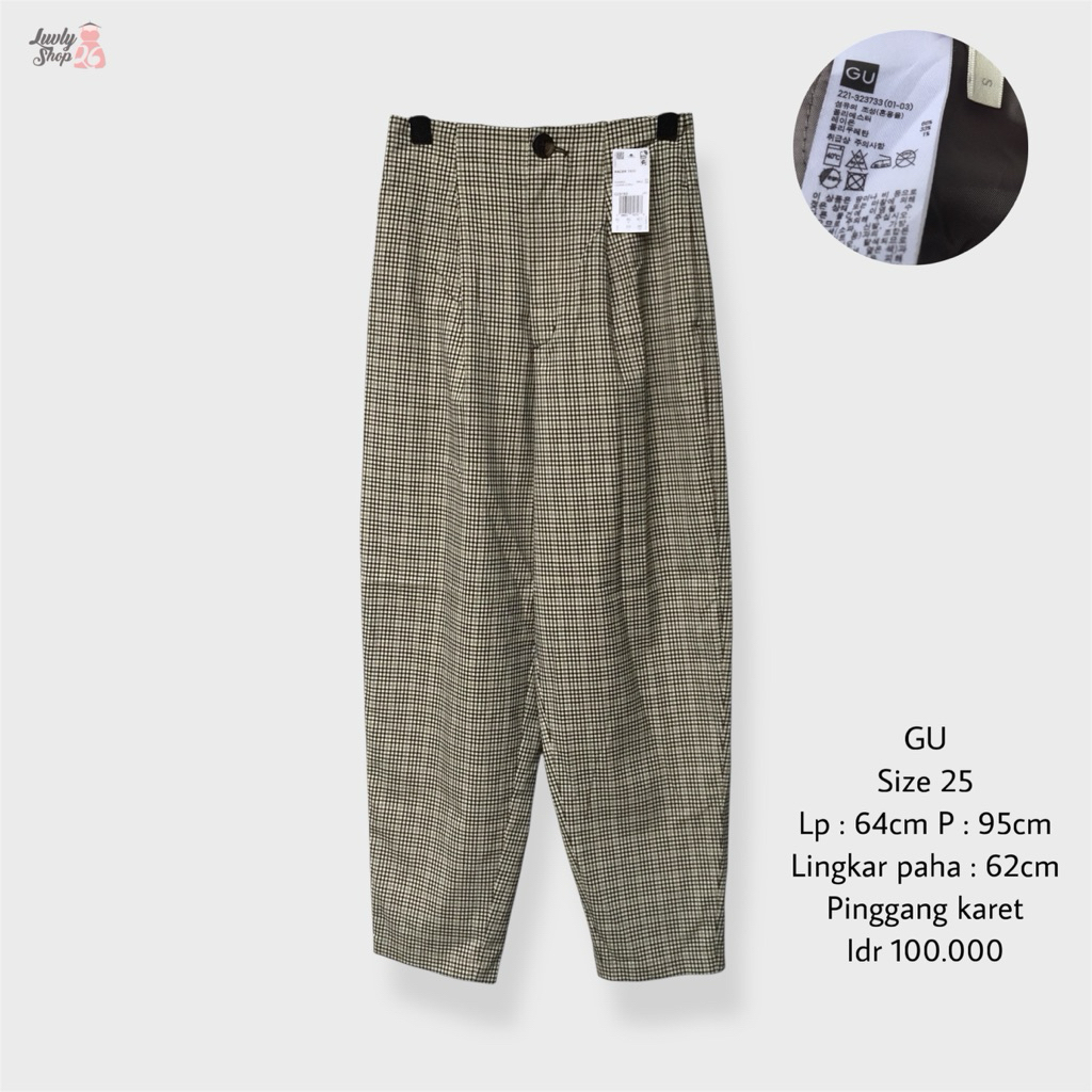 GU by uniqlo highwaist baggy pants
