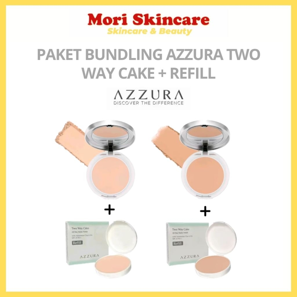 AZZURA PAKET BUNDLING Azzura Two Way Cake + Azzura Two Way Cake Refill