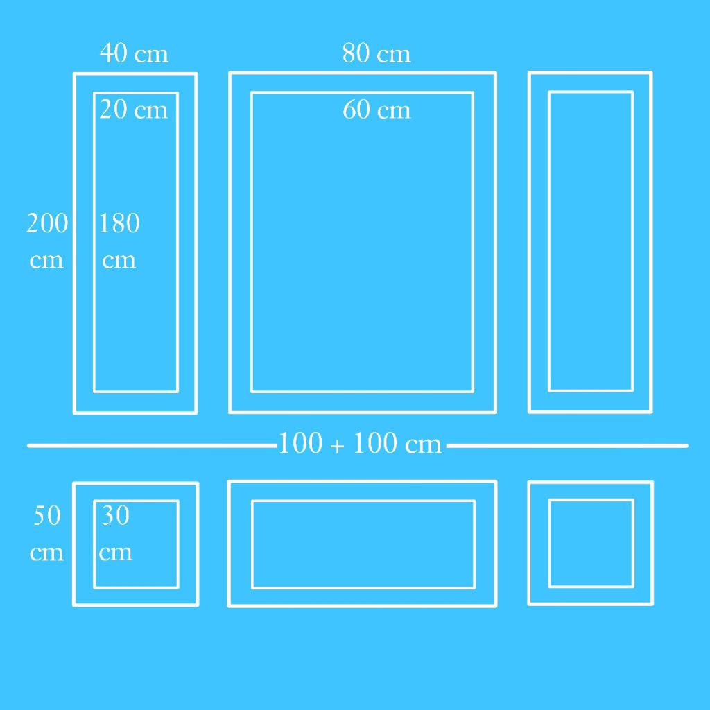 Paket Moulding PVC dinding 3x2 double