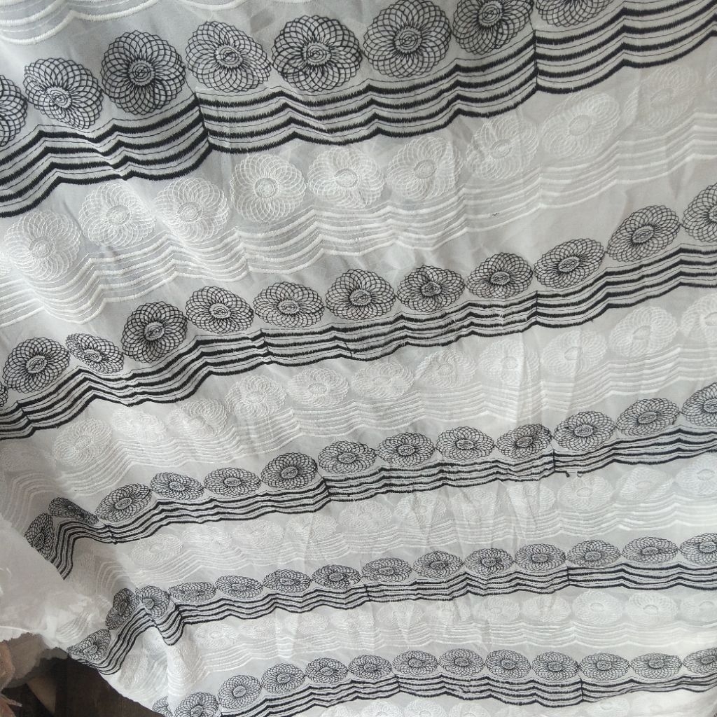 Kain sifon bordir | Harga/0,5m | bahan sifon bordir impor | bahan sifon bordir | kain sifon bordir..