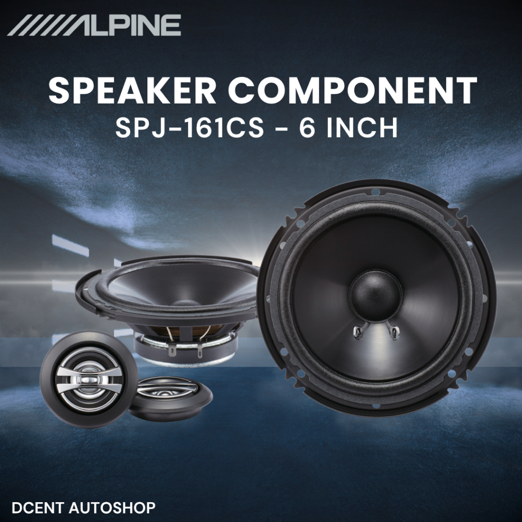 Speaker Komponen Mobil - Speaker Alpine SPJ-161CS - 6 Inch - Component 2-Way Speaker System Audio Mo