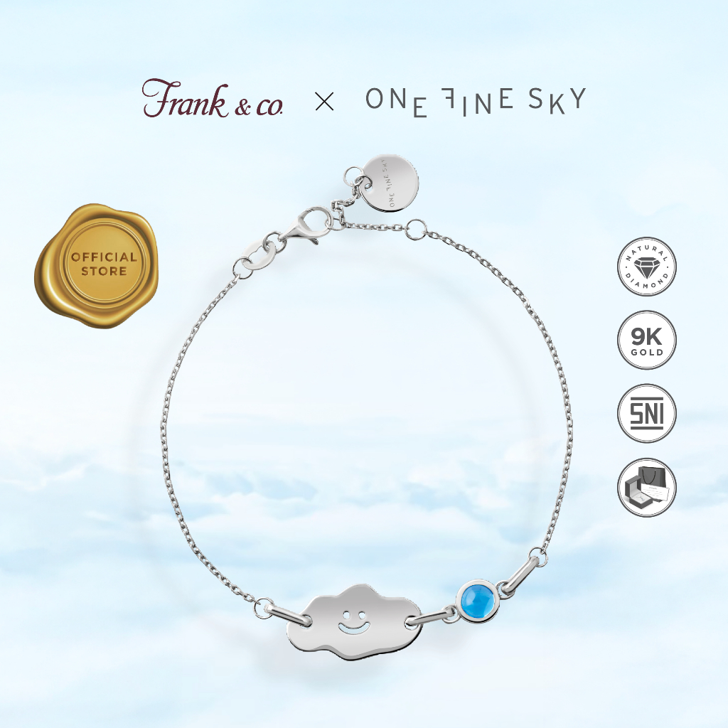 Frank & co. One Fine Sky Blue Topaz Bracelet 9K