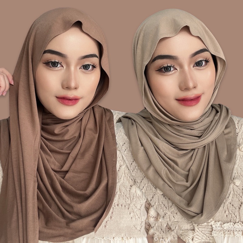 Pashmina Jersey Premium | Hijab Pashmina Kaos Jersey Premium | Jilbab Pashmina Jersey Premium