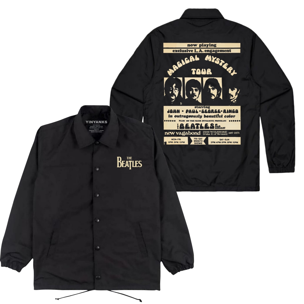 The Wasnas Coach Jacket The Beatles Magical Mystery Jacket musik warna Hitam