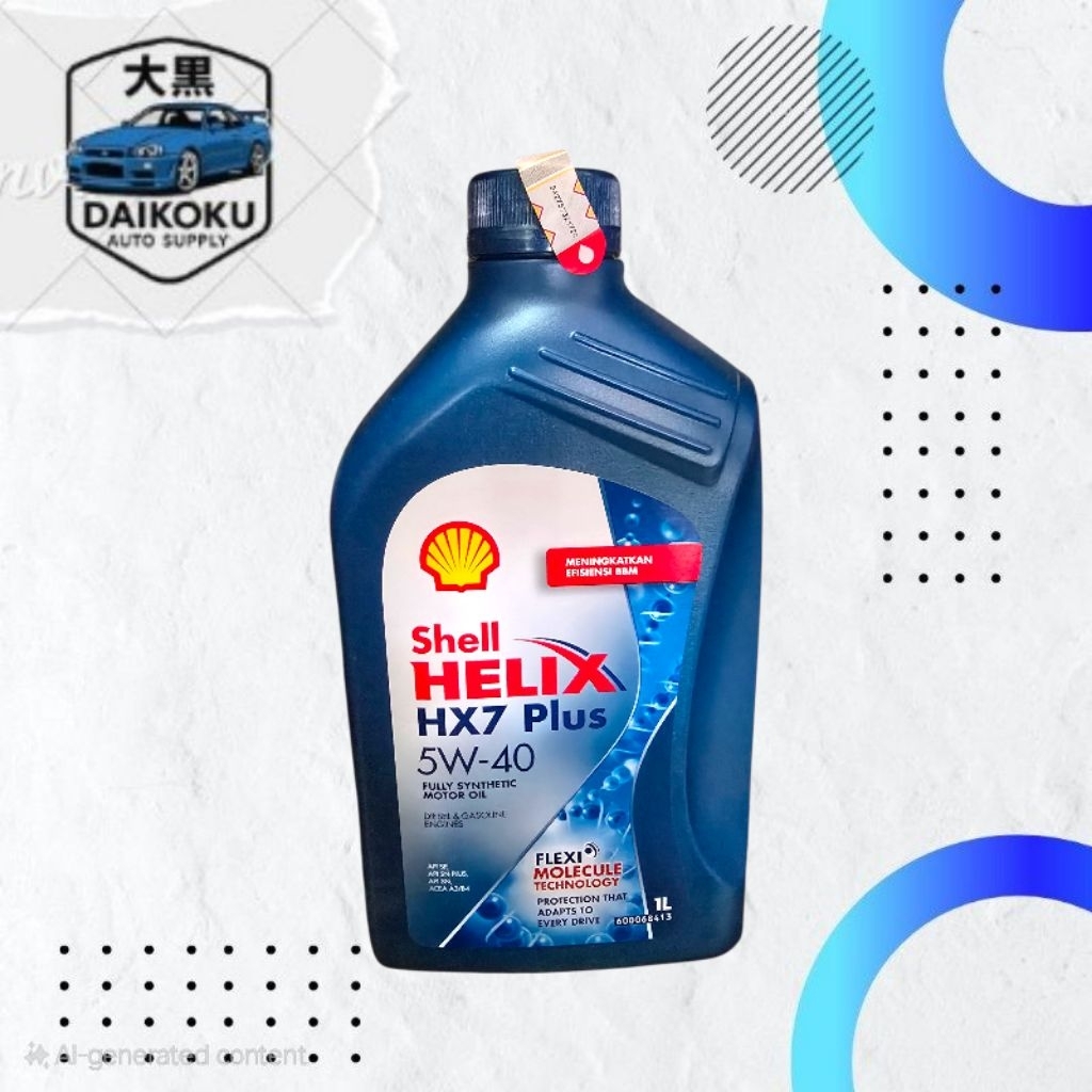 Oli Mesin Mobil Shell Helix HX7 5W-40 1 Liter Oli Mobil Bensin Diesel