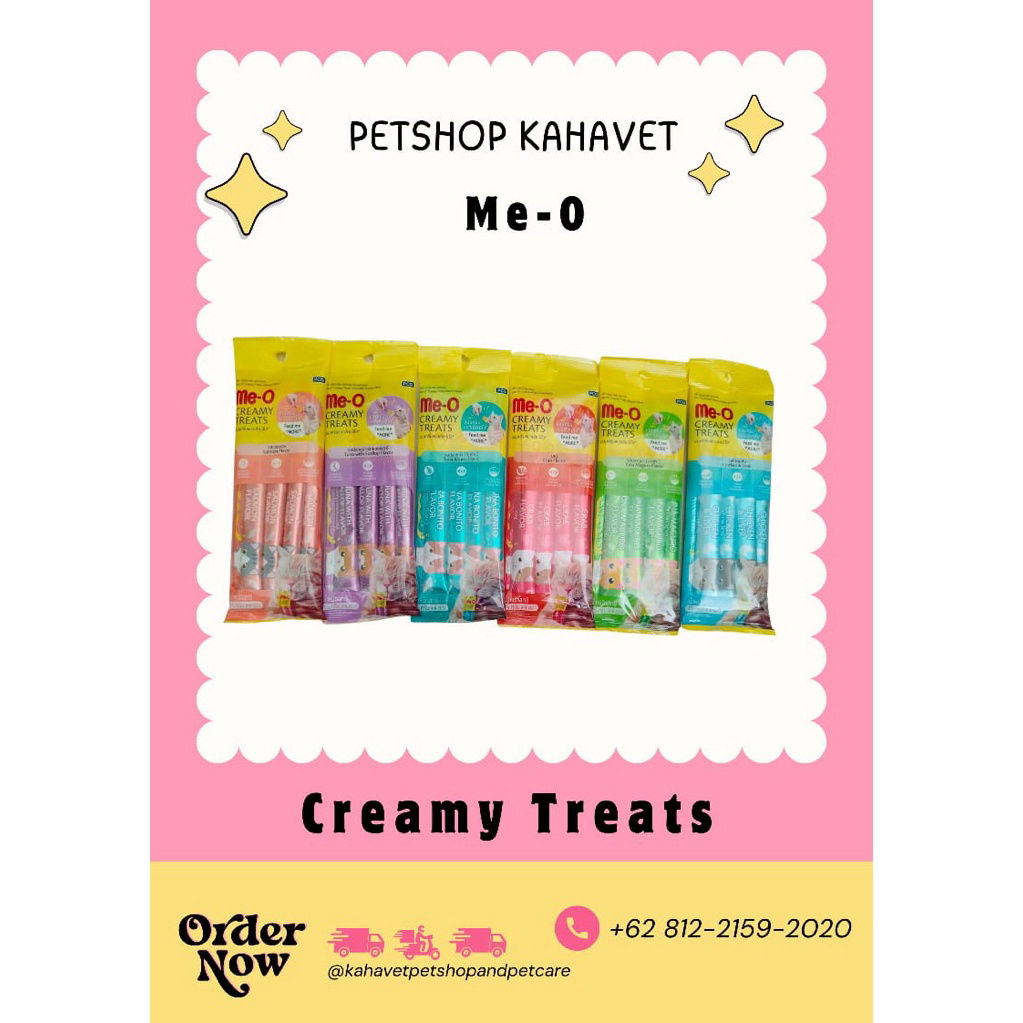 SNACK KUCING MURAH MEO CREAMY TREATS 1 Pack 4 pcs