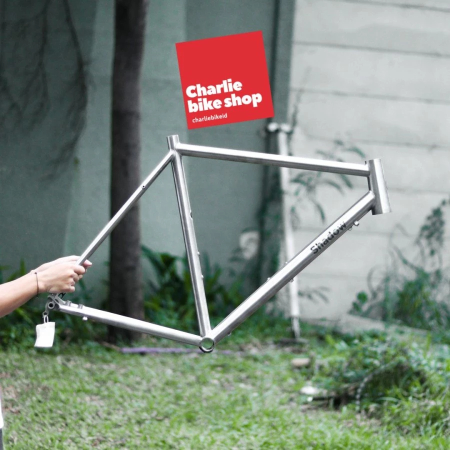 Frameset RB Road Bike Disc Titanium SHADOW PAVE Seatpost Titanium Fork Carbon